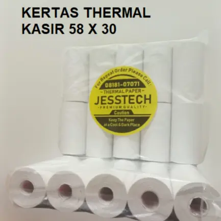 Kertas Printer bluetooth 58 x 30 Thermal