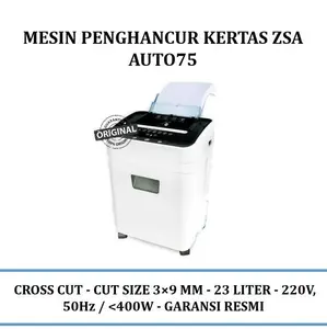 ZSA Auto75 Mesin Penghancur Kertas Auto-75 Paper Shredder Document