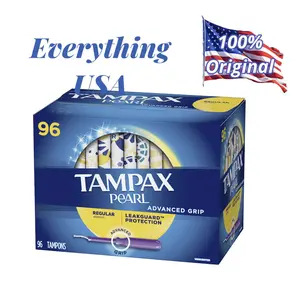 Tampax Pearl Advanced Comfort Grip Tampon Regular Eceran - Made in USA