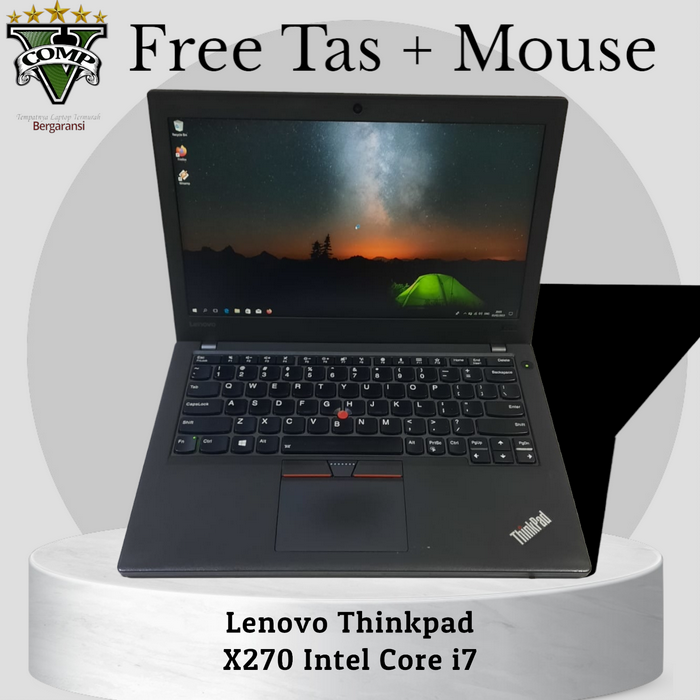 Jual Lenovo Thinkpad X270, Core i3-7100U, Ram 8Gb, Hdd 500Gb