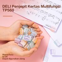 Gambar Deli Multifungsi Clip / Penjepit Kertas Isi 20 6 warna lucu TP560 dari Deli Stationery Indonesia Kab. Tangerang 4 Tokopedia