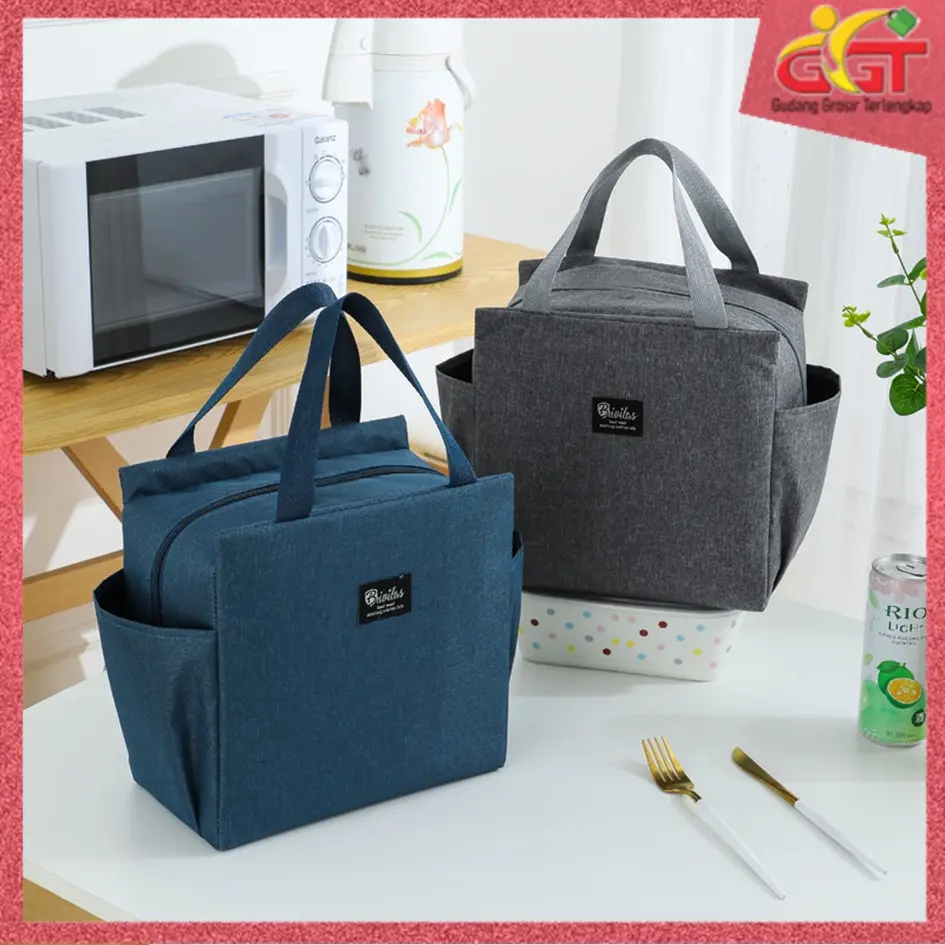 GGT Tas Bekal Makanan Jumbo Anti Air Lunch Bag Tahan Panas Tas Bento