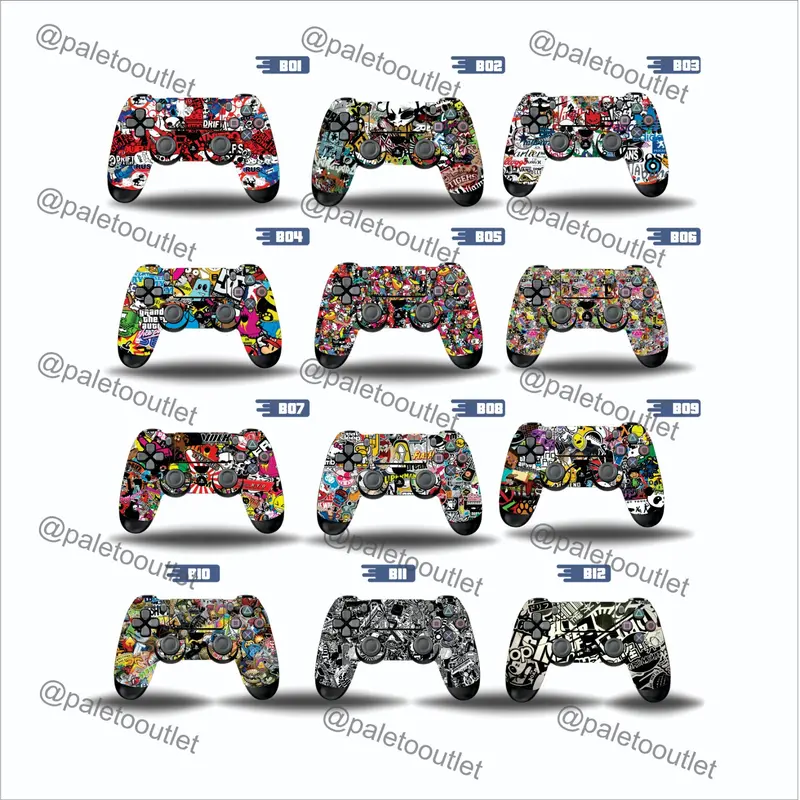 garskin stiker stik controller gamepad ps4 motif bisa request
