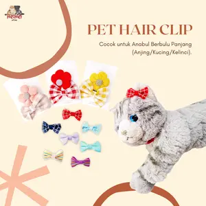 Pet Hair Clip - Jepitan Poni Bulu Anjing Kucing - Jepit Pita Hewan