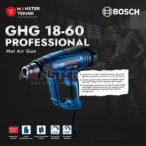 Mesin Pemanas Bosch Heat Gun GHG 18-60 Electric Hot Air Gun 630 °C