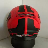 Gambar New Helm Zeus Fullface ZS-813 Matt Red AN6 Black - M dari Bike Master Kota Bandung 2 Tokopedia