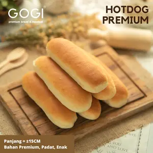 Hotdog Bun PREMIUM Hotdog Roti Hotdog Hot Dog Burger Hotdog Isi 6 Pcs