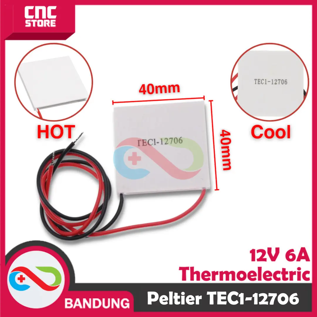 [CNC] PELTIER TEC-12706 TEC1 12706 THERMOELECTRIC DC 12V 6A