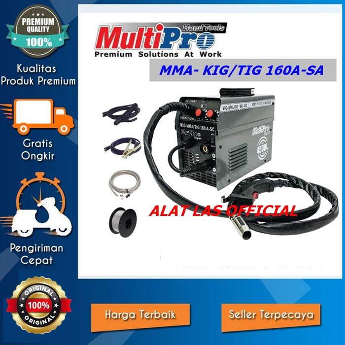 Gambar Multipro MIG MMA TIG 160 A-SC Mesin Las Argon CO2 160A ASC dari Alat Las Indonesia Kota Administrasi Jakarta Barat Tokopedia