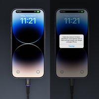 Gambar VIVAN VDCL120 KABEL DATA LED USB-C TO LIGHTNING/IPHONE FAST CHARGING dari btgcom Kota Denpasar 4 Tokopedia