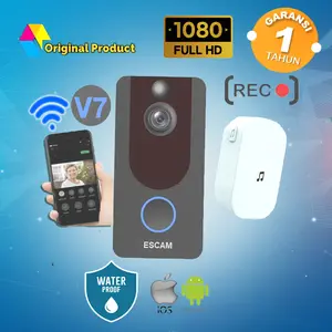 Bell Kamera / Bell Pintu wireless / Kamera wireless / Bel Rumah / Bell