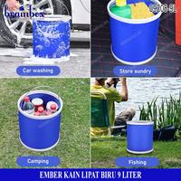 Gambar Ember Kain Lipat Portable 9 Liter Cucian Mobil Folding Bucket dari Brainbox Car and Home Kota Batam 4 Tokopedia