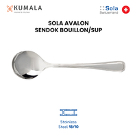 Gambar Sola Avalon - Sendok Bouillon/Sup Stainless Steel 18/10 - 1 pcs dari Kumala Home & Kitchen Kota Administrasi Jakarta Barat 1 Tokopedia