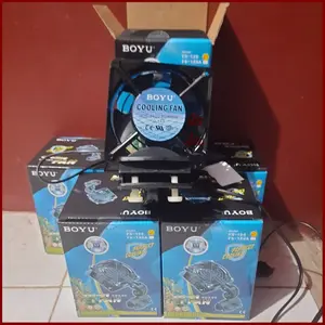 BOYU Kipas Angin Akuarium Jepit 15 Watt FS-120
