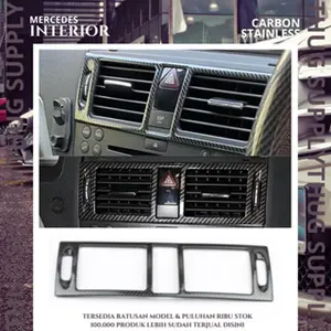 COVER FRONT AC DEPAN TENGAH W204 CARBON MERCEDES KISI C KARBON MERCY