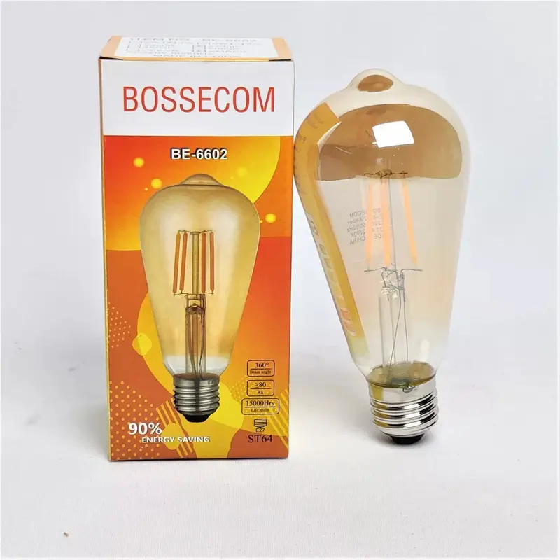 Lampu Filament Bossecom 4W LED Cafe Kuning 0