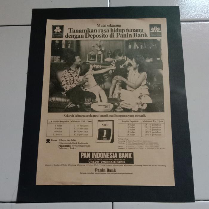 Gambar iklan Bank PANIN 2 potongan majalah jadul kuno lawas dari valerio collection Kota Denpasar Tokopedia