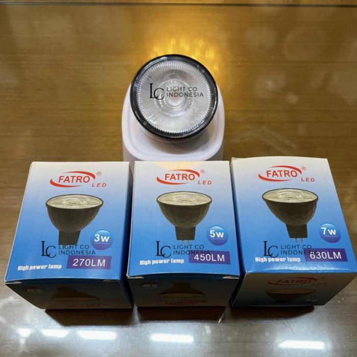 Jual FATRO LED 3w 5w 7w MR16 2700k 4000k 18degree 220v - 2700k, 3w ...