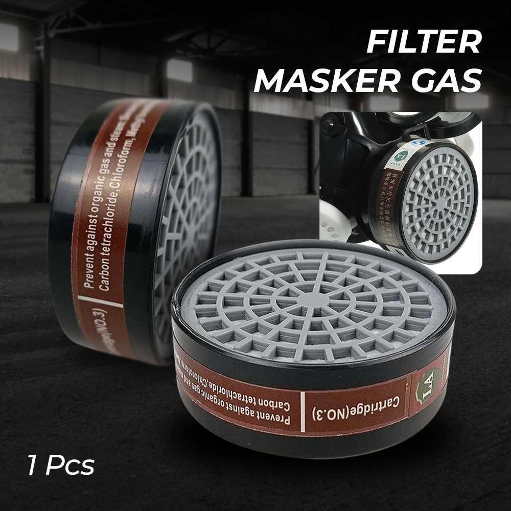 Cartridge Filter Isi Ulang Untuk Masker Gas gas SF01  Respirator Bulat