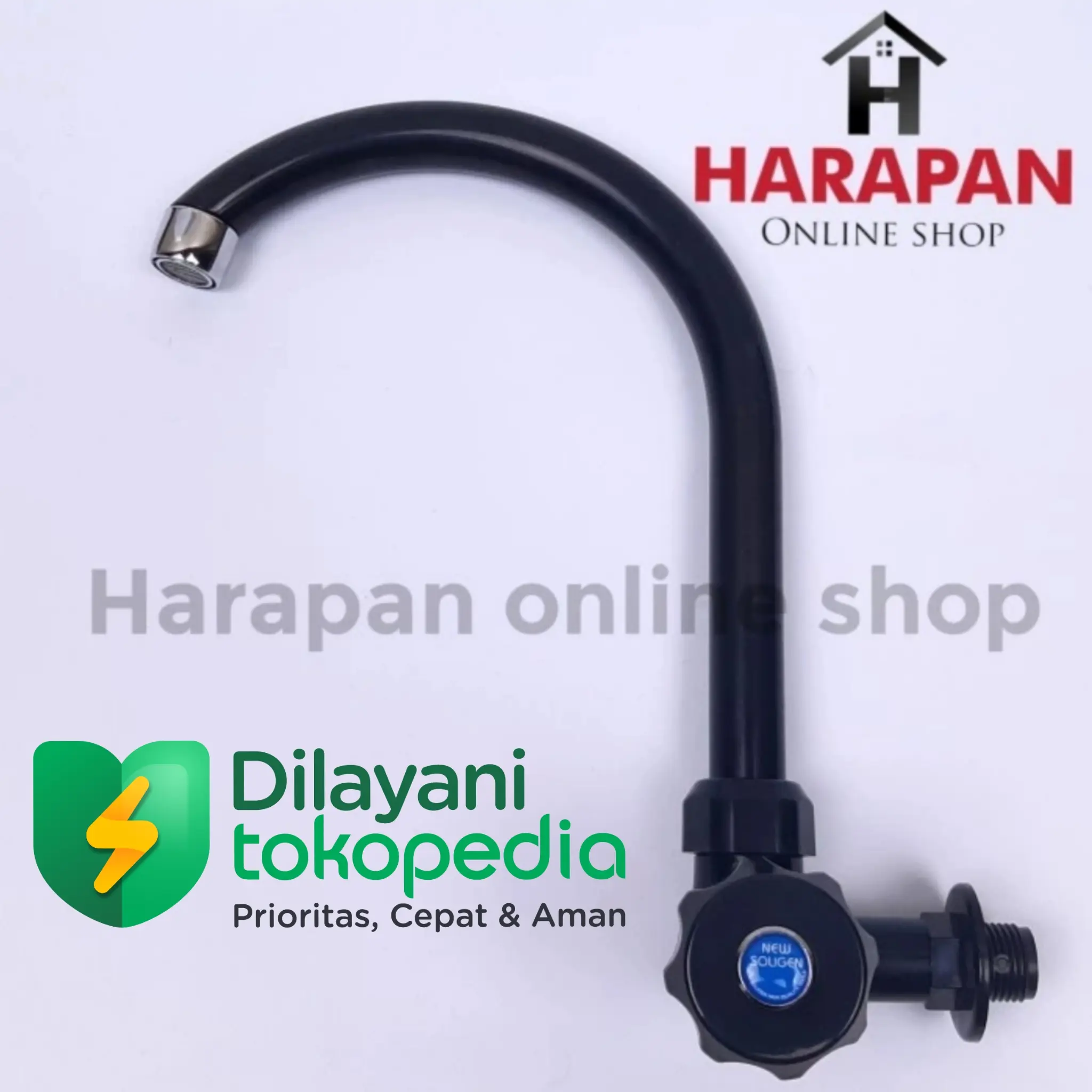 KERAN ANGSA CUCI PIRING TEMBOK PVC KRAN PLASTIK SOLIGEN - AIR - DAPUR