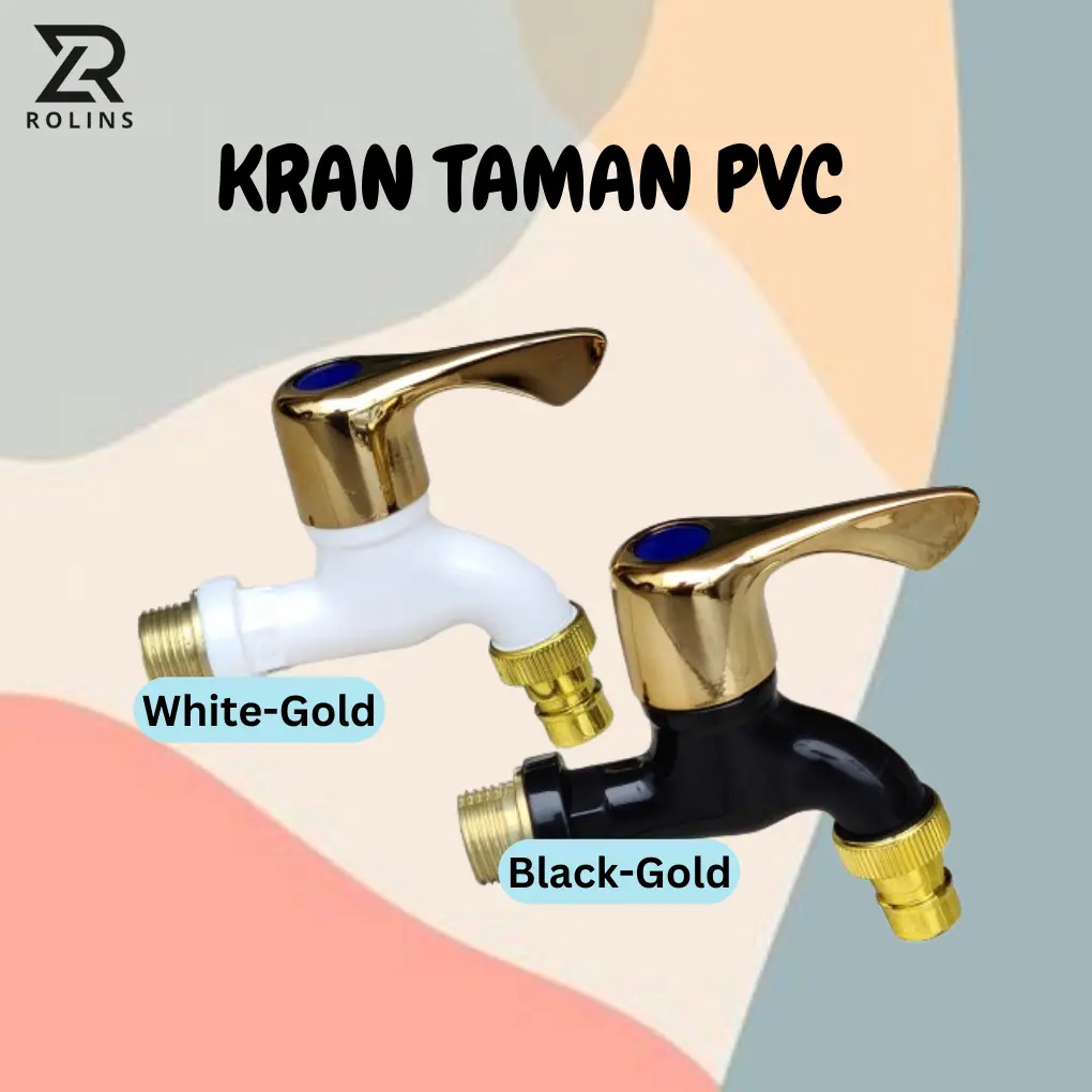 Keran Air Plastik Taman Drat Kuningan 1/2 Inch Kran Tembok Mesin Cuci