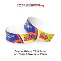 Gambar Cetak Gelang Tiket Acara PenSi - Wristband Event Wahana Indoor Outdoor - Synthetic dari twindigital.id Kota Administrasi Jakarta Selatan 1 Tokopedia