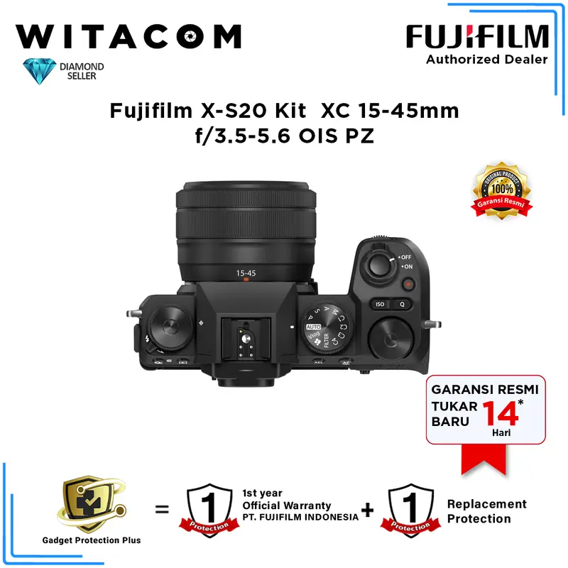 Fujifilm X-S20 / XS20 / XS-20 / XS 20 Kit XC 15-45mm f/3.5-5.6 OIS PZ 3