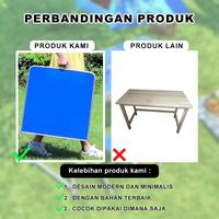 Gambar Meja Lipat Koper Kaki Bulat Ukuran 120cm x 60cm Z1A1 - RANDOM KECIL dari Morning Star 1 Kota Administrasi Jakarta Utara 3 Tokopedia