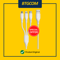 Gambar ROBOT RDY120 3IN1 KABEL DATA USB-A TO C/MICRO/LIGHTNING FAST CHARGING dari btgcom Kota Denpasar 1 Tokopedia
