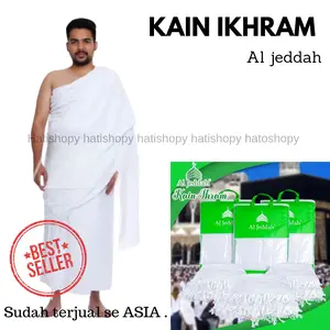 Kain Ikhrom Ihrom Ihram Haji Umroh Pria Dewasa Jumbo Kwalitas Super
