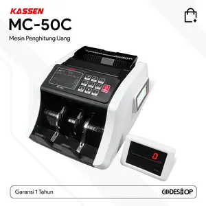 Kassen MC50C Penghitung Uang Support Print MC-50C Deteksi Uang
