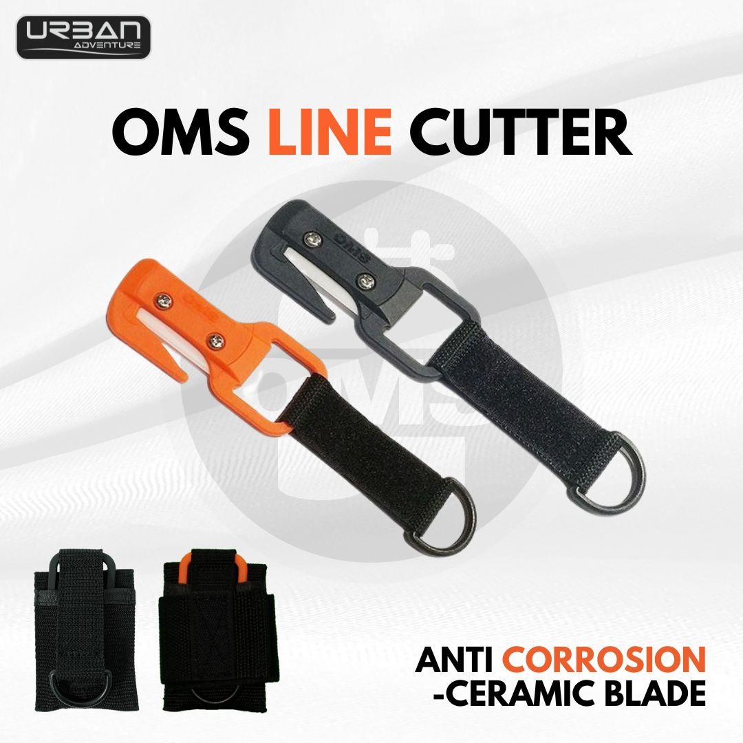 OMS Line Cutter Orange Anti Karat dengan Balingan Seramik Mudah Digunakan untuk Peralatan Selam