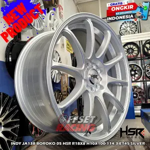 velg  ring 18 INDY HSR R18X8 H10X100-114,3 ET45 Velg avanza xenia rush