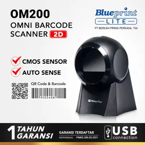 BLUEPRINT SCANNER BARCODE 2D OM200 Auto Scan, QR code & Barcode