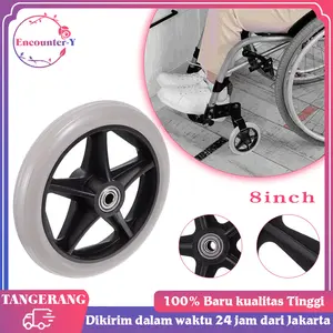 1pcs Roda Depan Kursi Roda 8 Inch Ban Mati Kursi Roda Kursi Roda