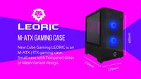 Gambar CASING CUBE GAMING LEORIC Glass - Mid Tower mATX Tempered Case dari Techno Computer Bali Kota Denpasar 2 Tokopedia