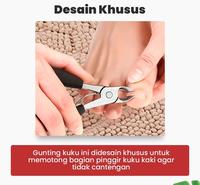 Gambar Gunting Kuku Kaki Jempol Anti Cantengan Pemotong Kuku Miring - Hitam dari Nabeauty81 Kota Administrasi Jakarta Barat 4 Tokopedia