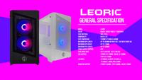 Gambar CASING CUBE GAMING LEORIC Glass - Mid Tower mATX Tempered Case dari Techno Computer Bali Kota Denpasar 5 Tokopedia