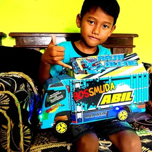 miniatur truk oleng jumbo full lampu