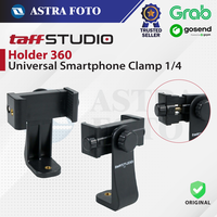 Gambar TaffSTUDIO Holder HP 360 Universal Smartphone Clamp 1/4 Screw Mount C4 dari Astra Foto Kota Administrasi Jakarta Pusat 1 Tokopedia