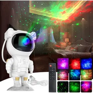 Lampu Tidur Proyektor Karakter Astronot Galaxy Bintang Hias Kamar AnakGalaxy Star Projector Proyektor Bintang Astronot Laser Suasana Malam Cahaya Langit Berbintang Lampu Proyeksi Spaceman Night Light