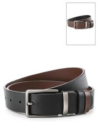 Gambar Urban State - Matte Slim Square Pin Buckle Reversible Top Grain Leather Belt - Black Brown - 100 CM dari Urban State Kota Bogor 1 Tokopedia