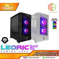 Gambar CASING CUBE GAMING LEORIC Glass - Mid Tower mATX Tempered Case dari Techno Computer Bali Kota Denpasar 1 Tokopedia
