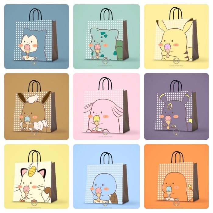 Gambar Paper bag Pikachu Pokemon Tas kado Tas kertas Goodie bag Hampers ultah dari Cheviostarr Kota Surabaya Tokopedia
