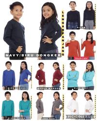 Gambar Kaos anak Polos Lengan Panjang putih / kaos putih polos dari Grosir Baju Anak Winstar Kab. Tangerang 5 Tokopedia