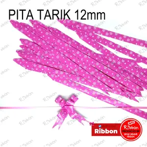 10 PCS Pita Tarik 12mm Serut Parcel Kado Souvenir 12 mm Ribbon Pita lolipop