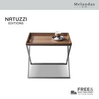 Gambar Natuzzi Editions Conversano Accent Table Nickel - Canaleto Walnut dari La-Z-Boy Indonesia Kota Tangerang 2 Tokopedia