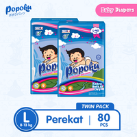 Gambar Popok Bayi tipe Perekat Size L (isi 80 pcs) dari Popoku Indonesia Kab. Gresik 1 Tokopedia