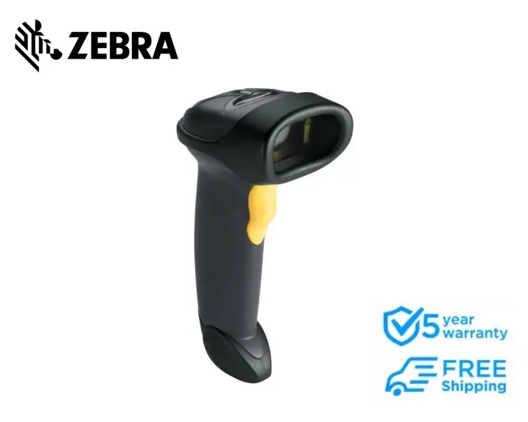 Zebra LS2208 1D Wire Barcode Scanner with USB kit (LS2208-SR2000R-UR)
