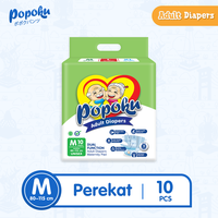 Gambar Popok Dewasa tipe Perekat (POPOKU Adult) Size M isi 10pcs dari Popoku Indonesia Kab. Gresik 1 Tokopedia